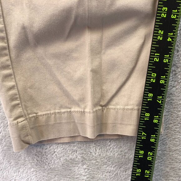 Riders By Lee Womens Capri Pants Size 16M Beige Cropped Casual Classic Stretch - Picture 7 of 14
